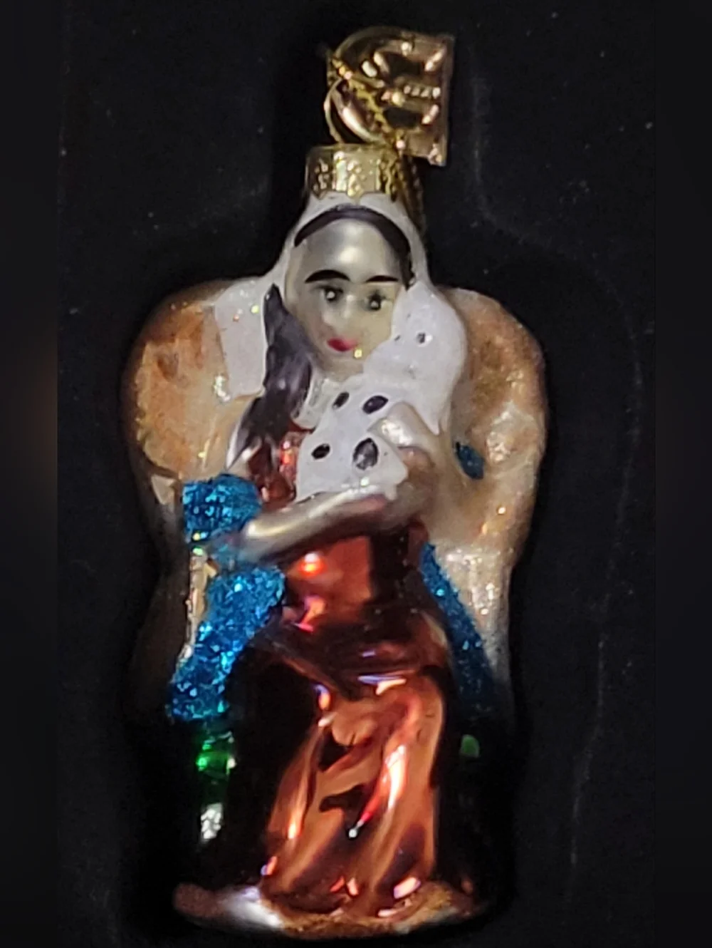 Thomas Pacconi Classics Angels Blown Glass Angel Christmas Ornaments - set of 10 - Picture 11 of 16